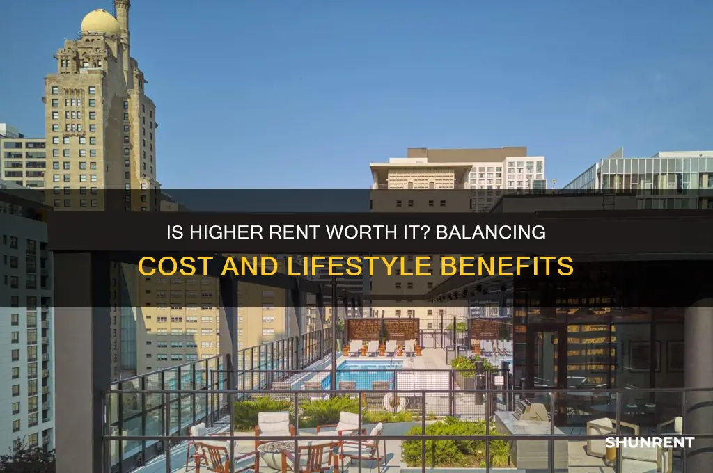 is it worth spending more on rent