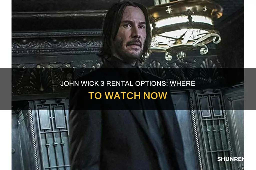 is john wick 3 available to rent