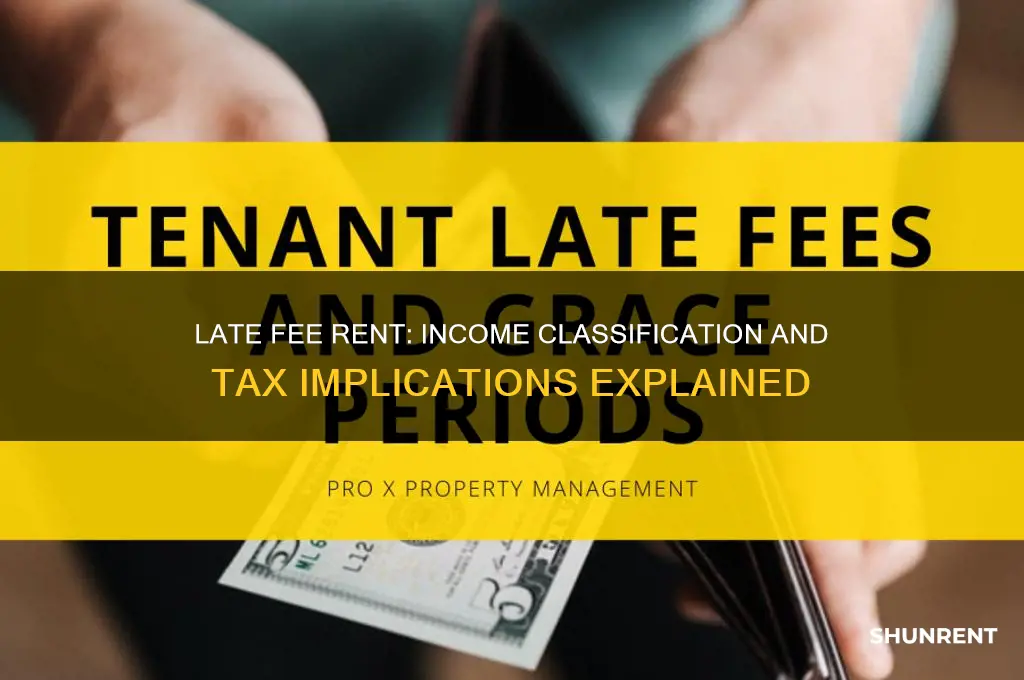 is late fee rent an income or other income