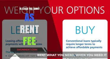 Lease Fee vs. Rent Fee: Understanding the Key Differences