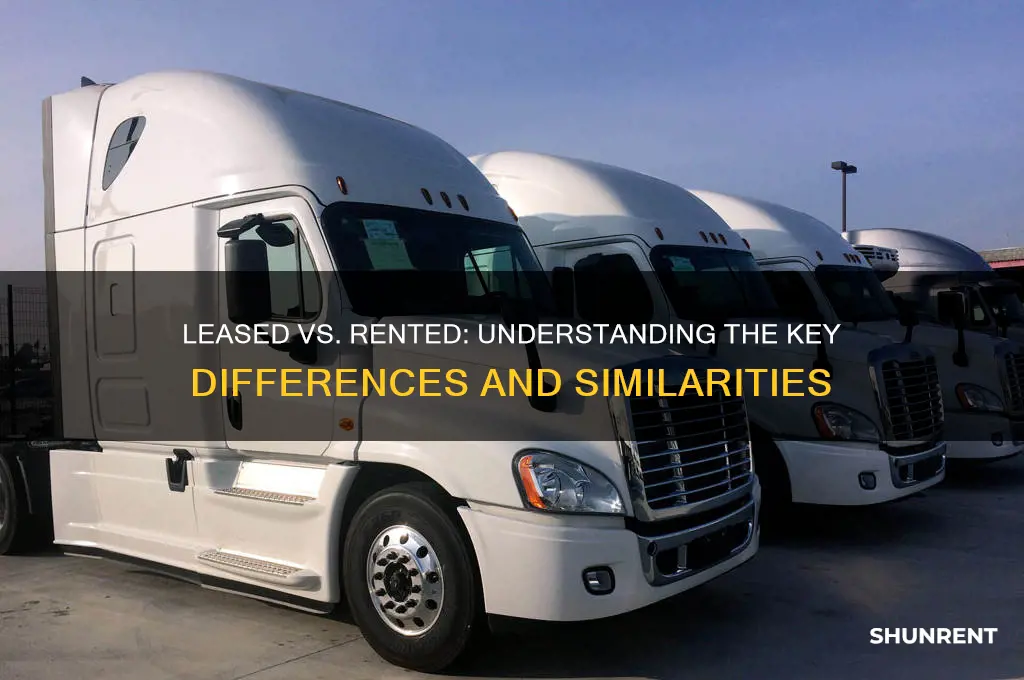 is leased the same thing as rented