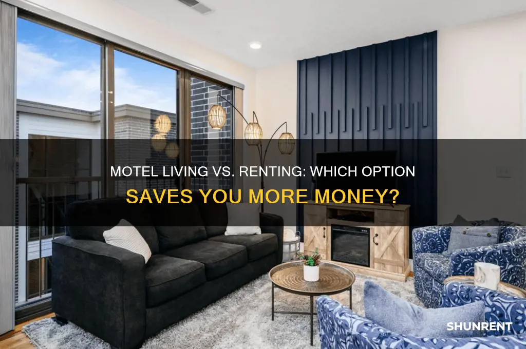 is living in a motel cheaper than renting