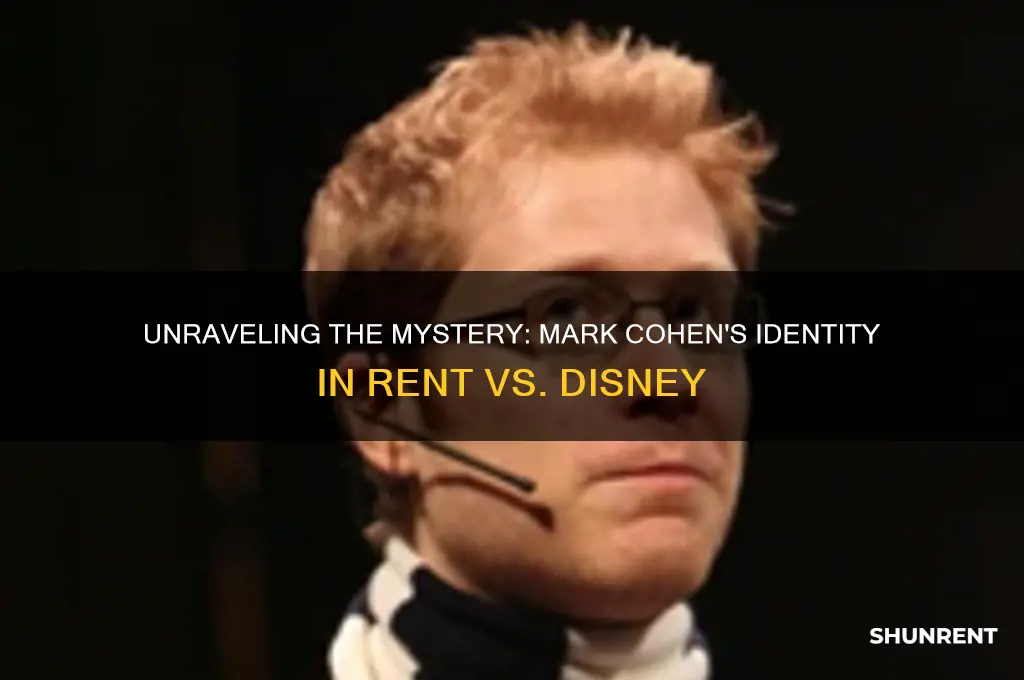 is mark cohen from rent the mark cohen from disney