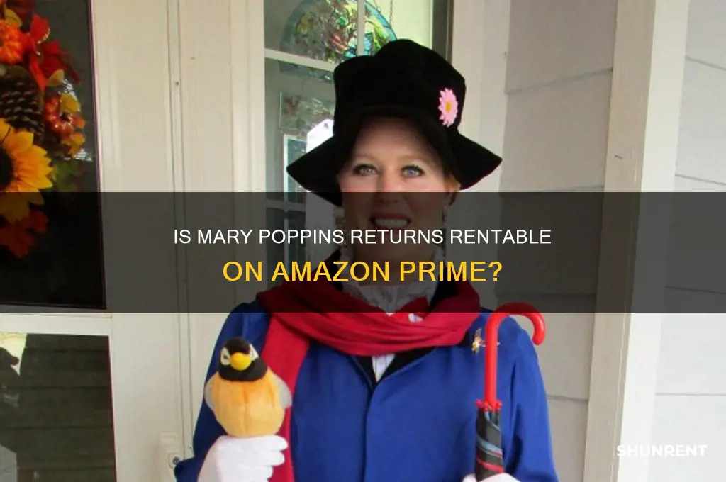 is marry poppins returns available for rent on amazon prime