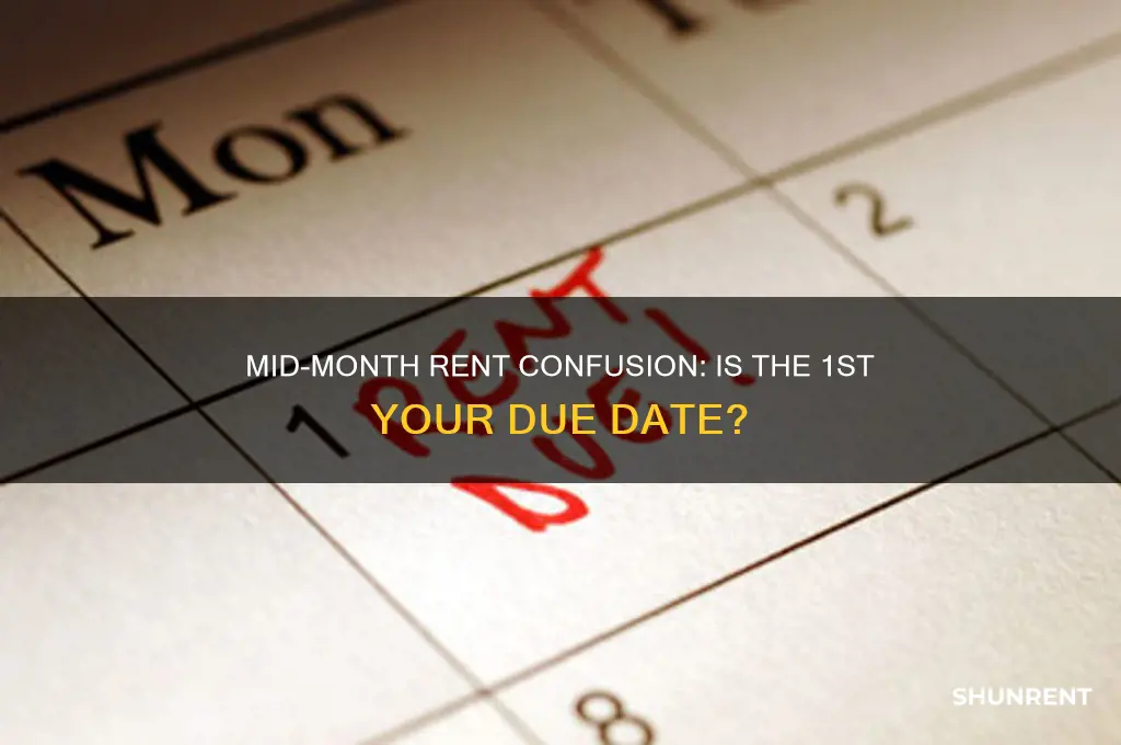 is mid month rent due on the 1st