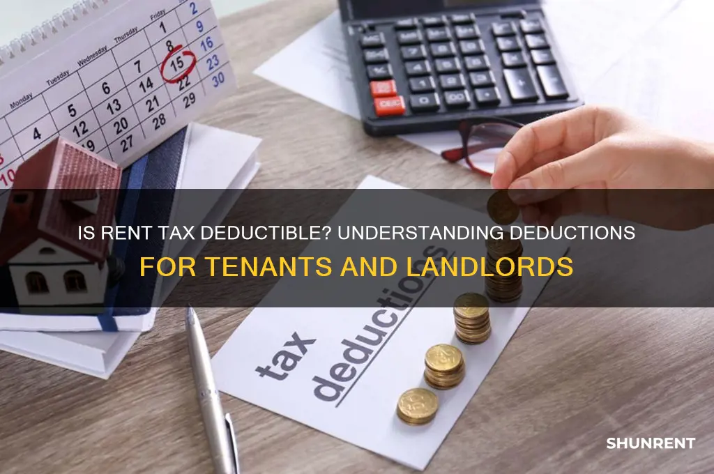 is money paid for rent tax deductible