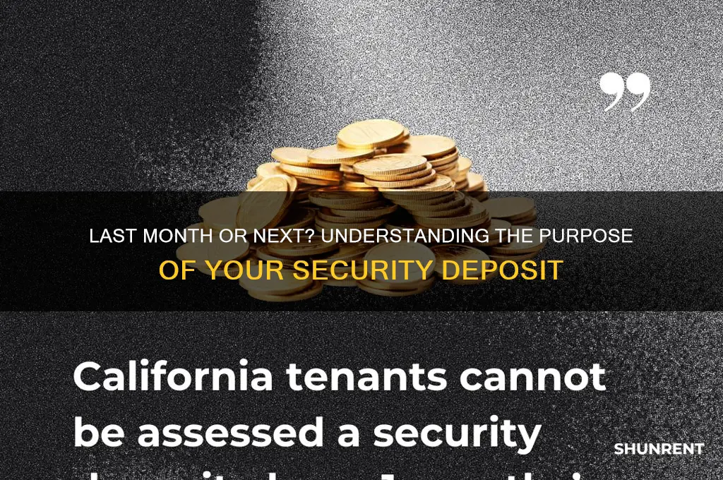 is months rent for last month or next month