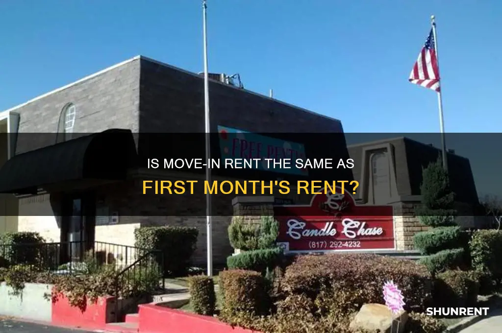 is move in rent first month
