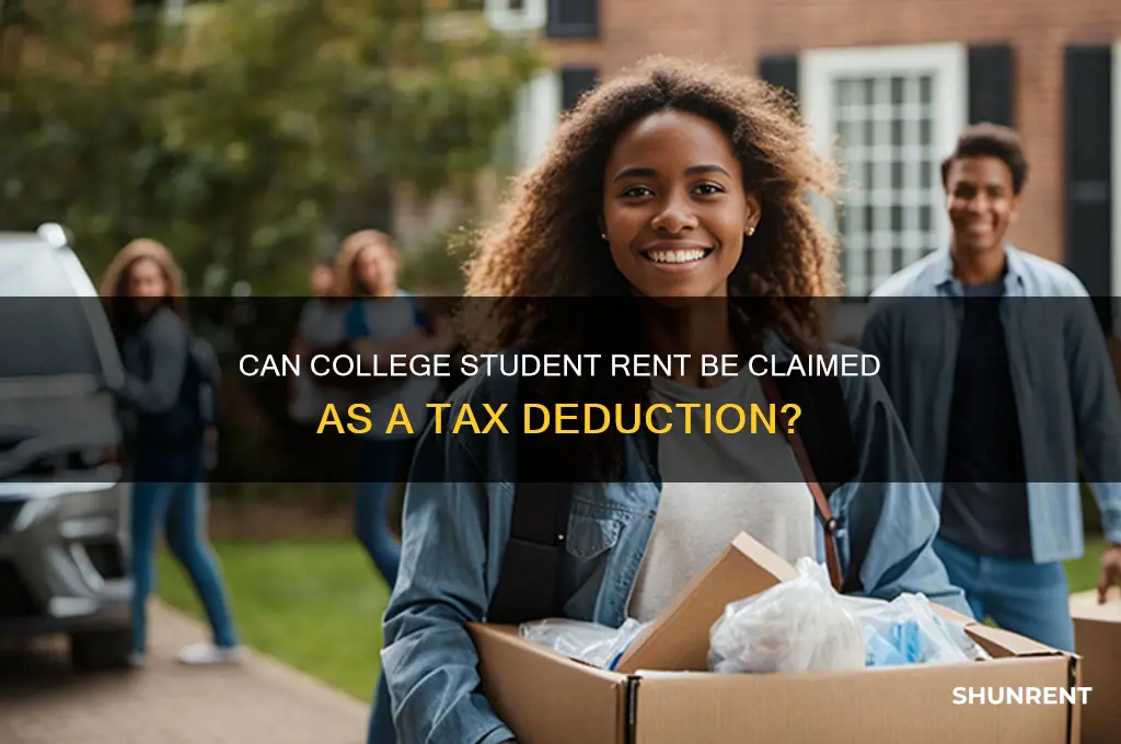 is my child rent during college tax deductable