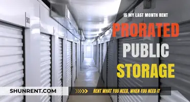 Understanding Prorated Rent for Public Storage: Last Month's Payment Explained