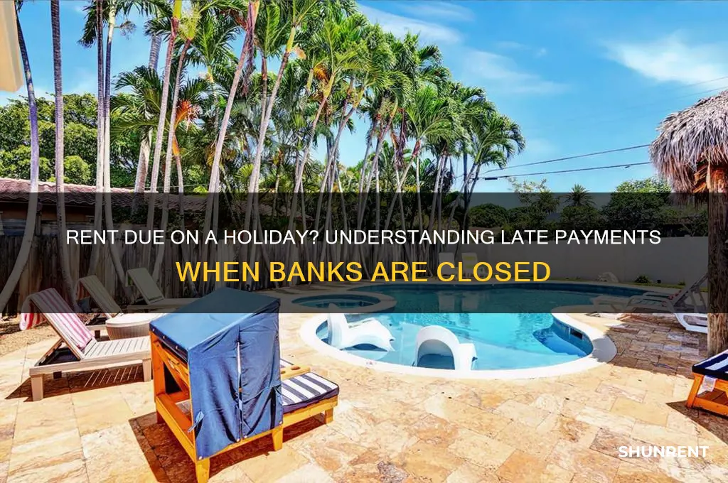 is my rent late if bank is closed