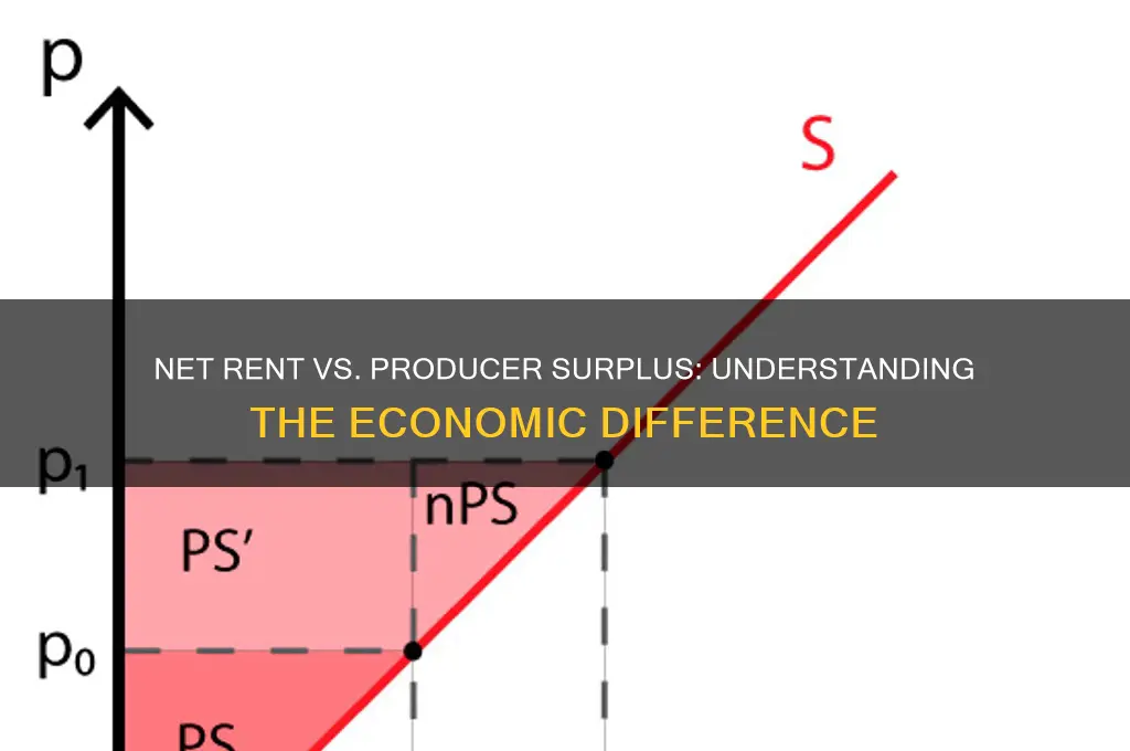 is net rent and producer surplus the same thing