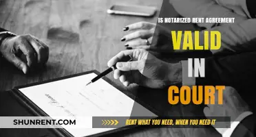 Is a Notarized Rent Agreement Legally Binding in Court?