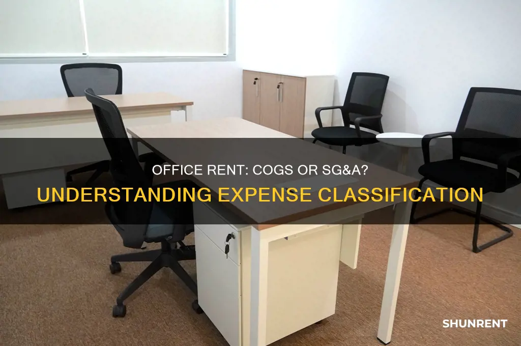 is office rent cogs or sg&a