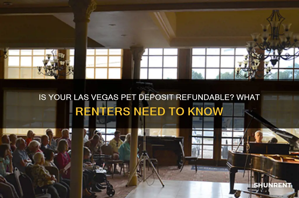 is pet deposit for rent refundable in las vegas