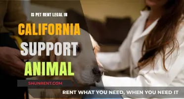 Is Pet Rent Legal in California for Support Animals?