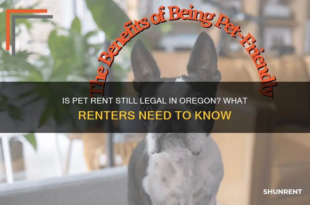 is pet rent still allowed in oregon