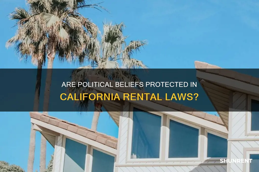 is political belief a protected class renting california