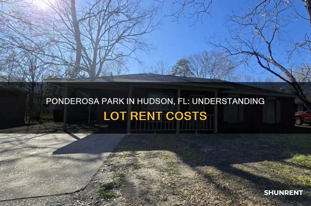 is ponderosa park in hudson fl have lot rent