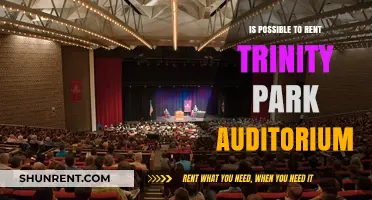 Renting Trinity Park Auditorium: A Comprehensive Guide to Availability and Process