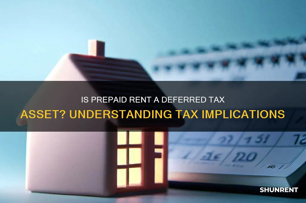 is prepaid rent a deferred tax asset