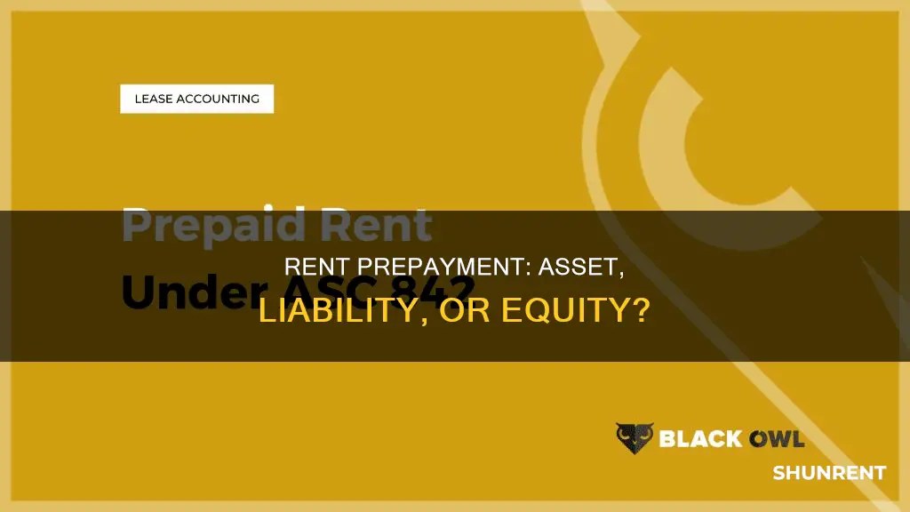 is prepaid rent an asset liability or equity
