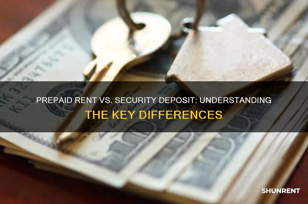 is prepaid rent considered a security deposit