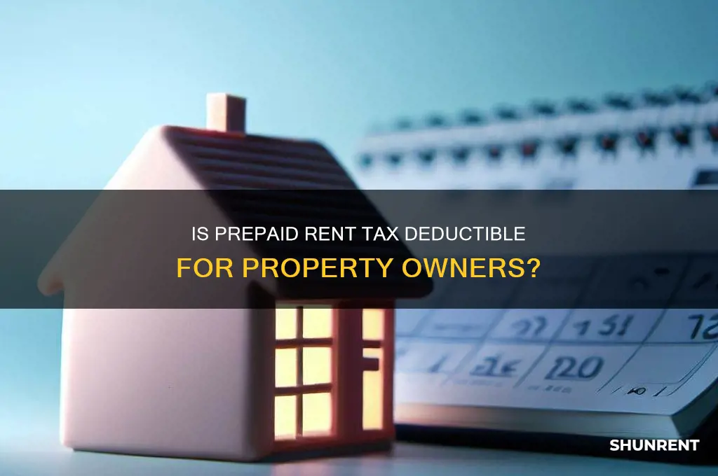is prepaid rent tax deductible for owner