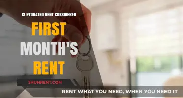 Is Prorated Rent the Same as First Month's Rent?