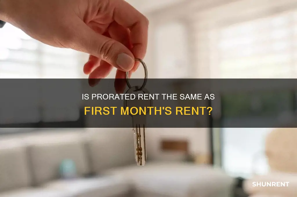 is prorated rent considered first month