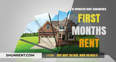 Is Prorated Rent the Same as First Month's Rent?