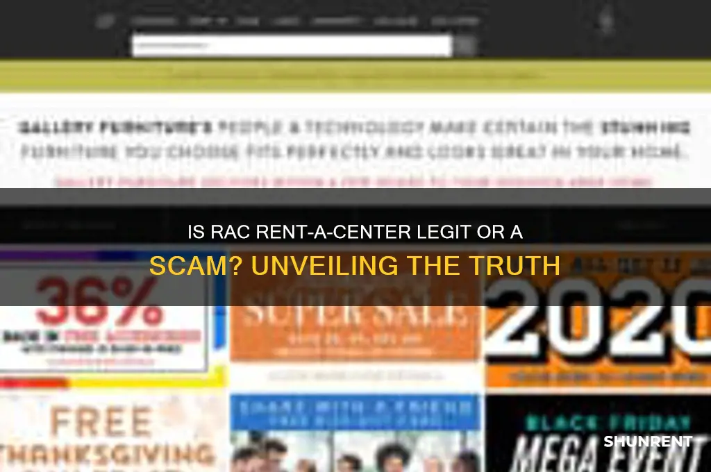 is rac rent a center a scam