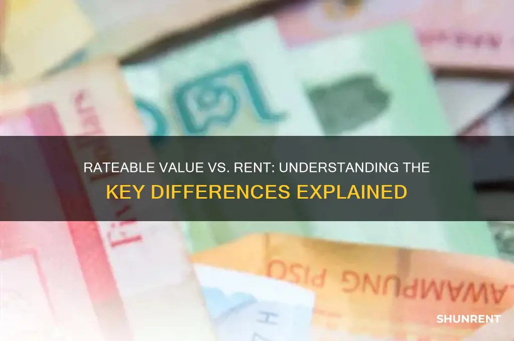 is rateable value the same as rent