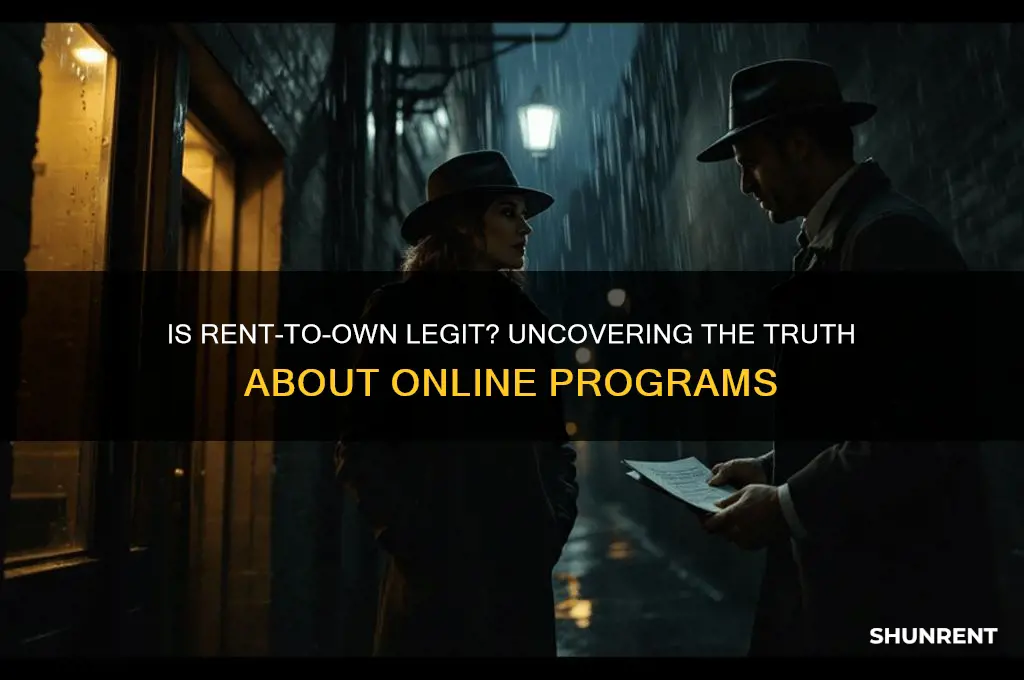is registering for a rent to own website legit