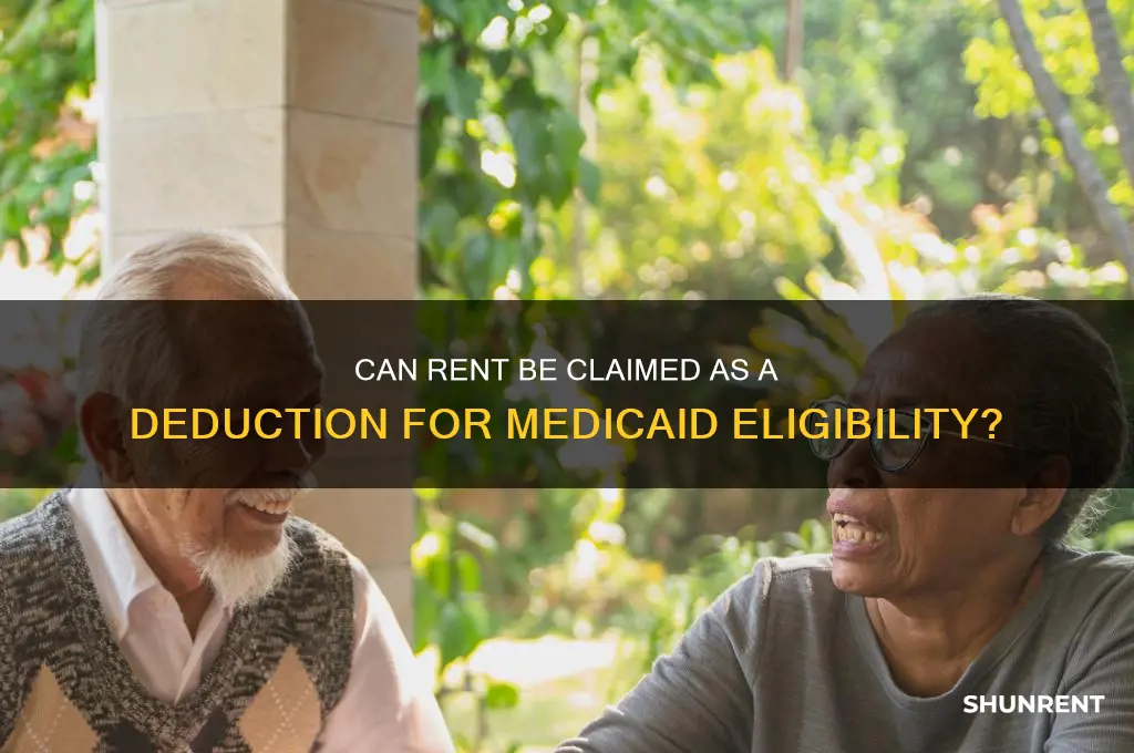 is rent a allowable deductions for medicaid
