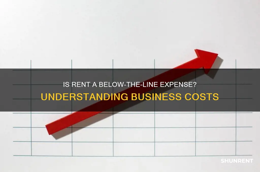 is rent a below the line expense