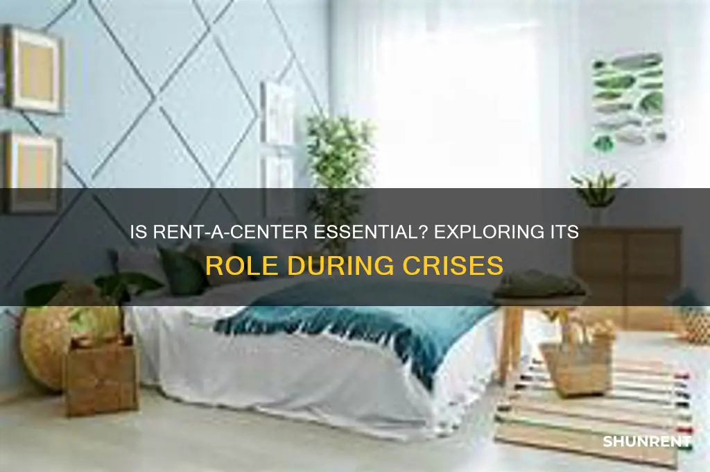 is rent a center a essential business