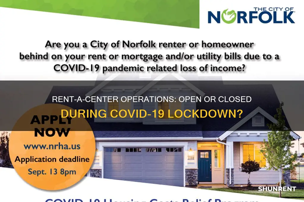 is rent a center open during lockdown