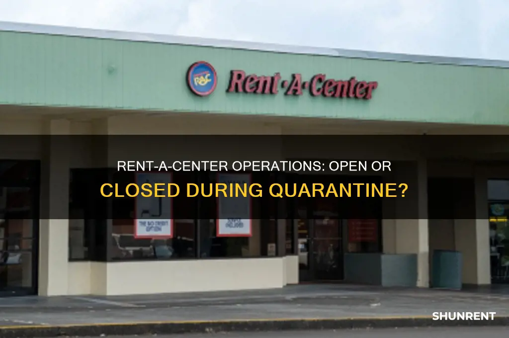 is rent a center open during quarantine