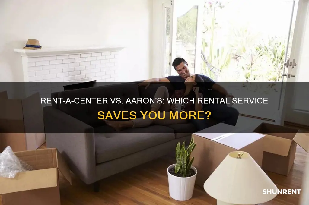 is rent a center or aarons cheaper