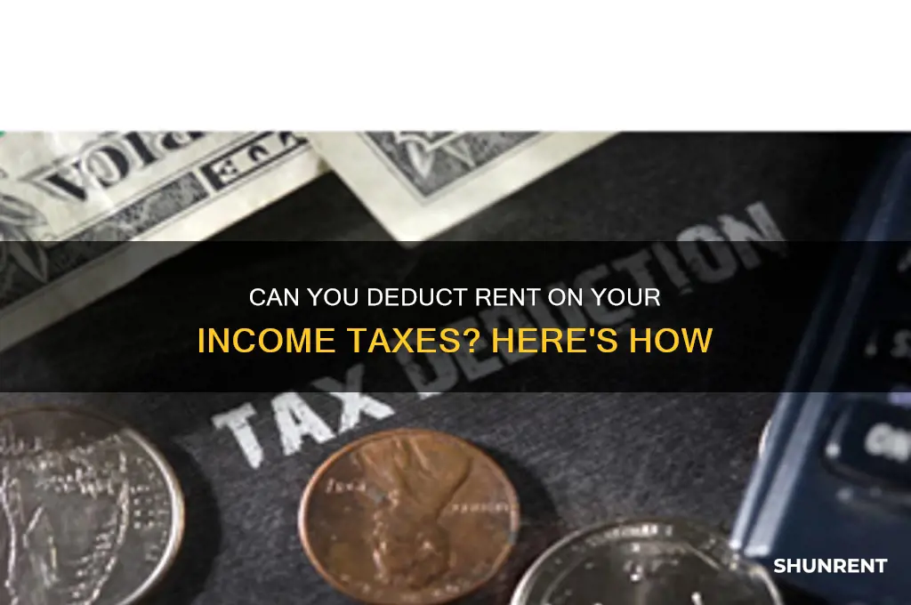 is rent a deduction on income taxes