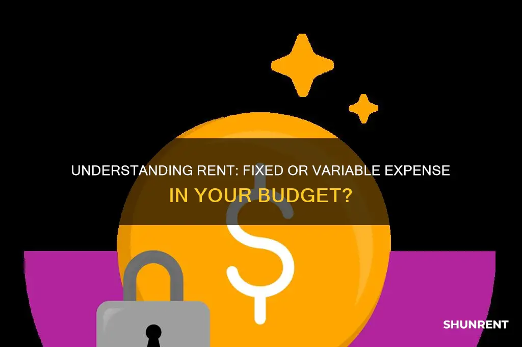 is rent a fixed or variable expense