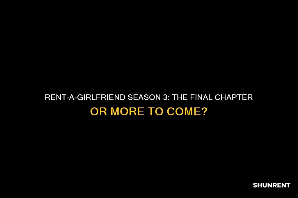 is rent a girlfriend season 3 the last season