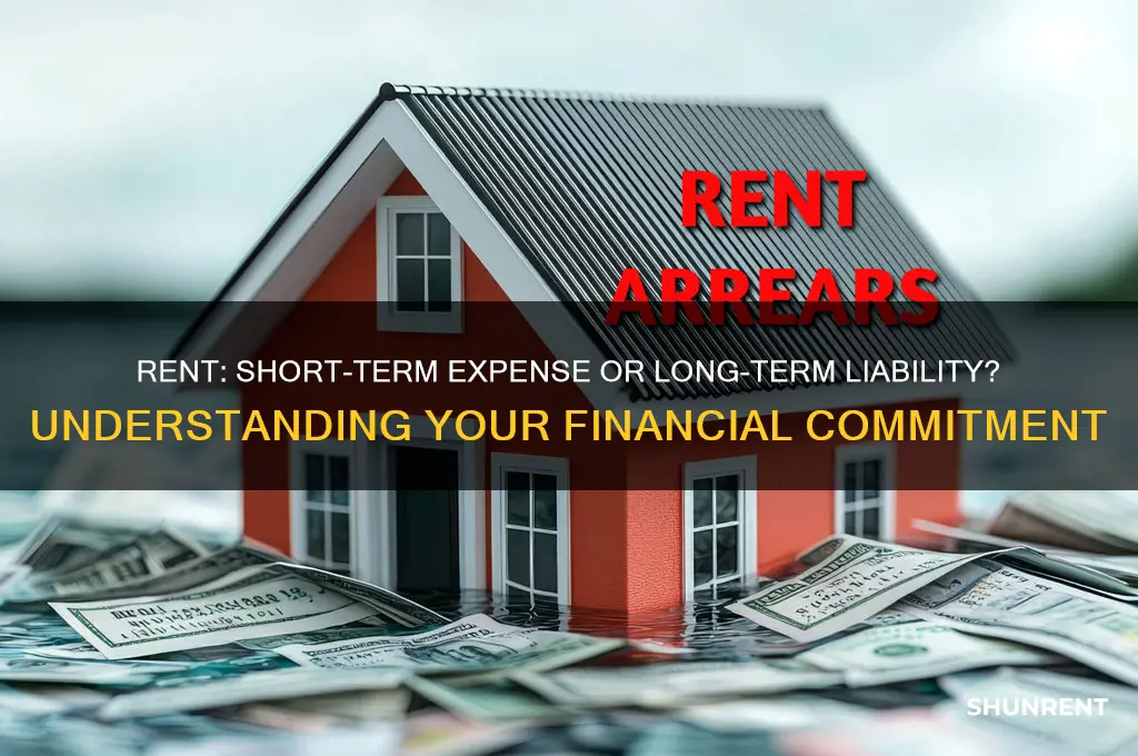 is rent a short term or long term liability