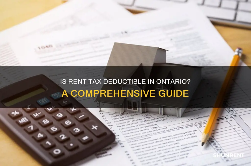 is rent a tax deduction in ontario