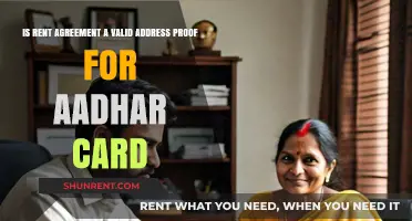 Is Rent Agreement a Valid Address Proof for Aadhar Card?