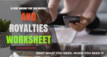 Understanding Rent Calculations on Rentals and Royalties Worksheet