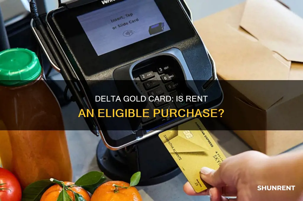 is rent an eligible purchase for delta gold card