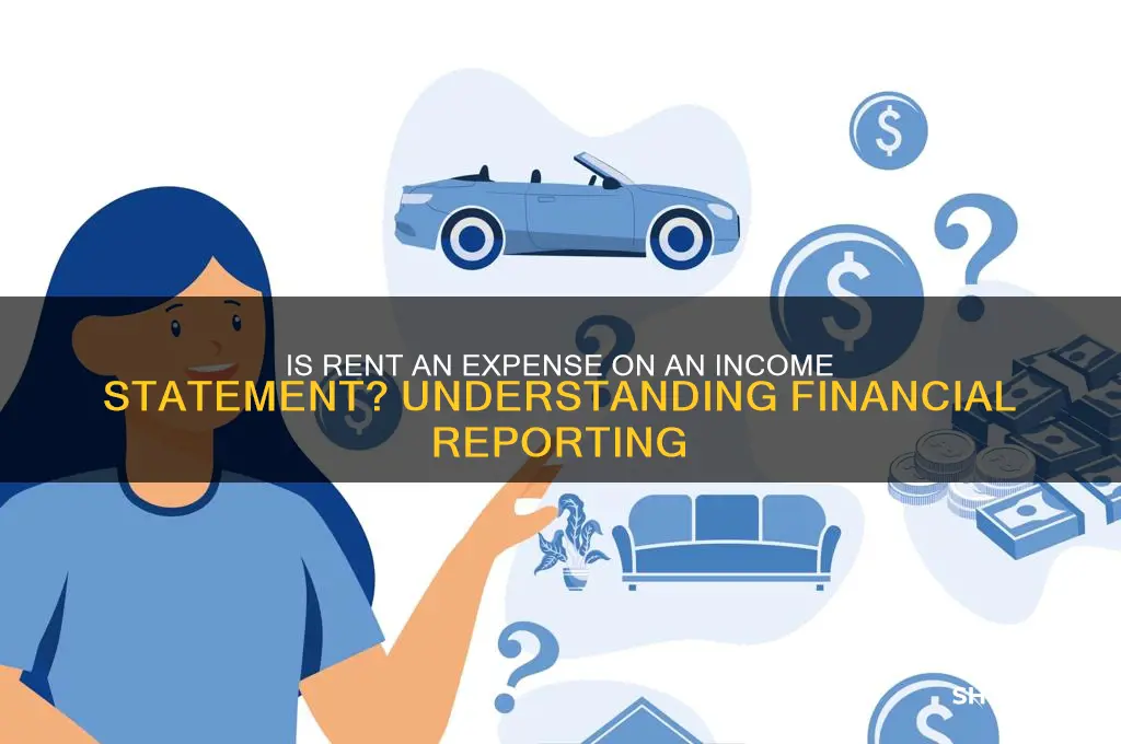 is rent an expense on an income statement