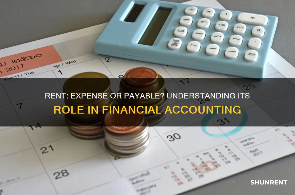 is rent an expense or account payable